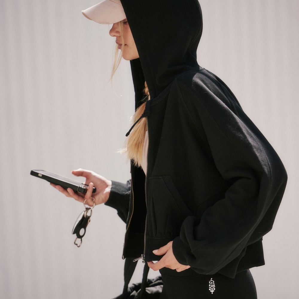 Free People Lace Logo Sideline Zip Up - Picture 4 of 5